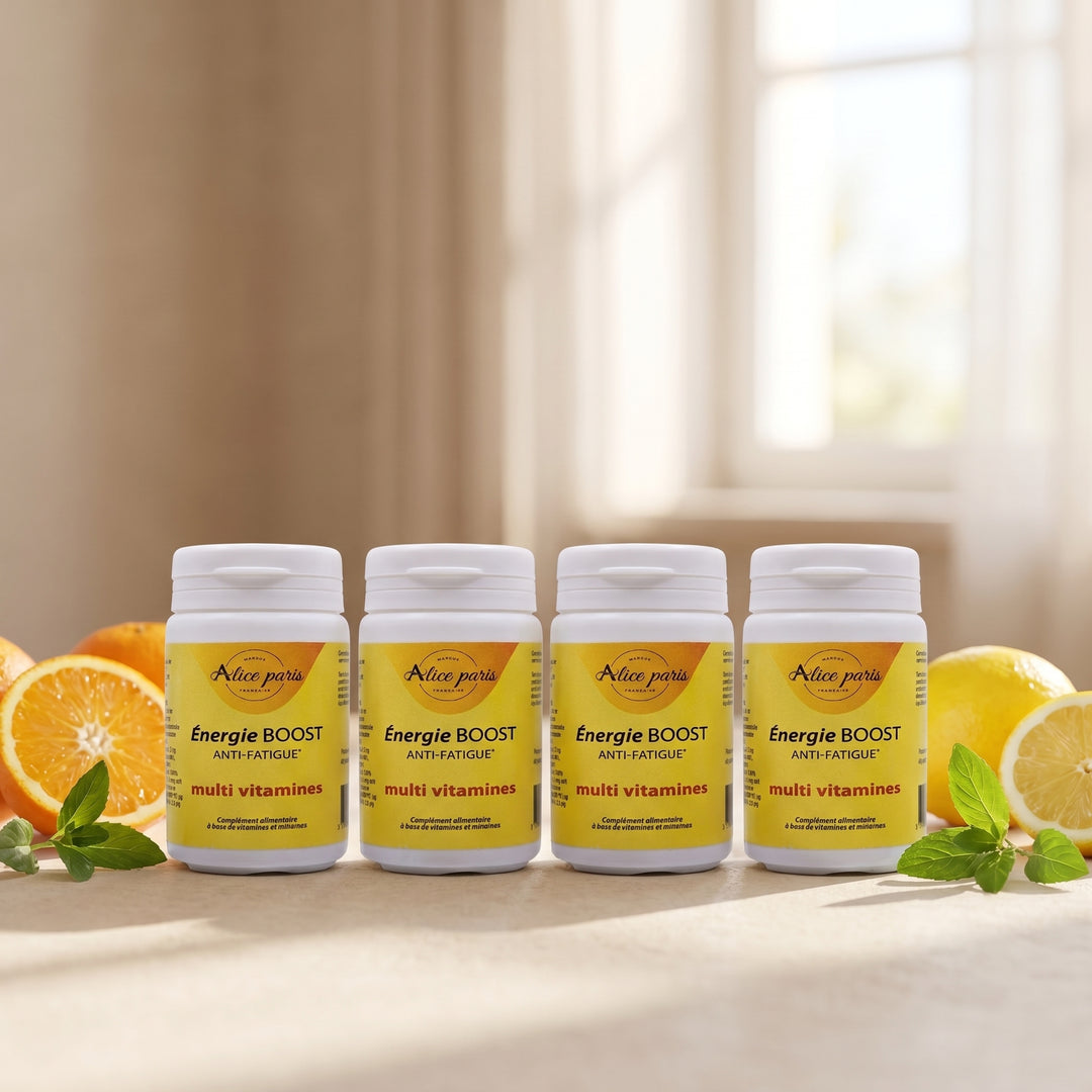Pack 4 Alice vitamine minéraux énergie boost